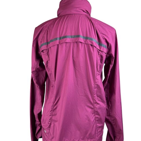 Lululemon Miss Misty Burgundy Maroon Lightweight Windbreaker Zip Jacket II - Picture 13 of 16